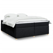 Boxspring met matras 200x200 cm zwart