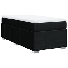 Boxspring met matras stof zwart 80x200 cm
