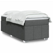 Boxspring met matras 90x200 cm donkergrijs