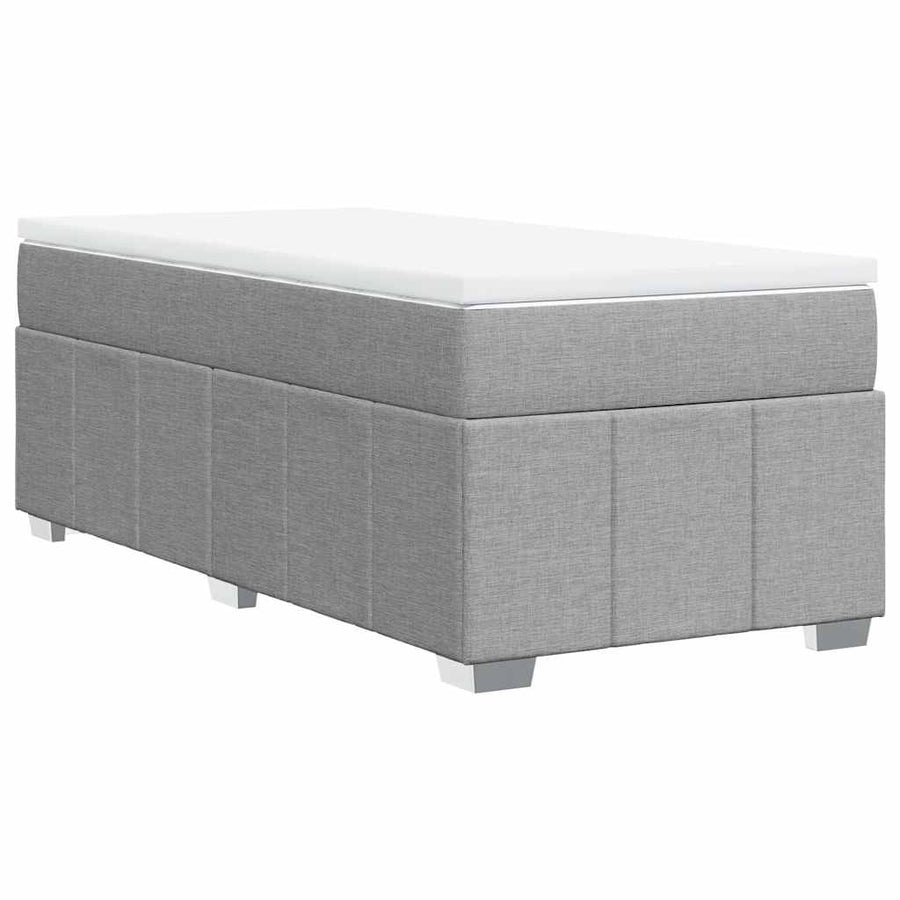 Boxspring Met Matras Stof 100 x 200 cm