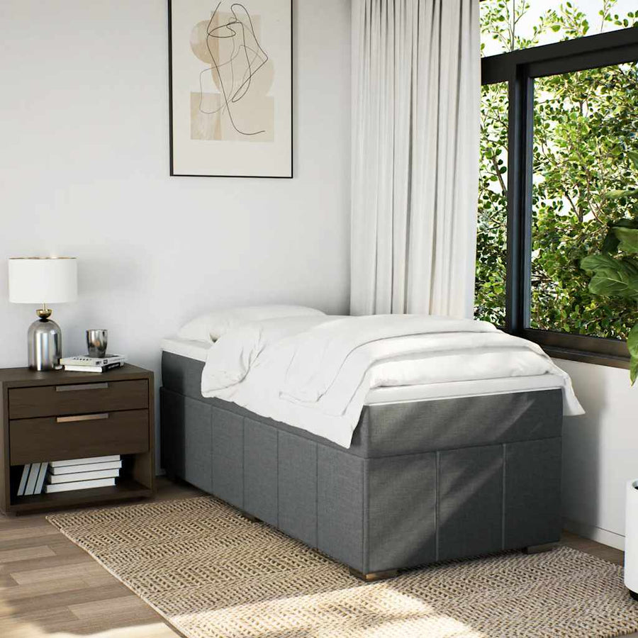 Boxspring Met Matras Stof 100 x 200 cm