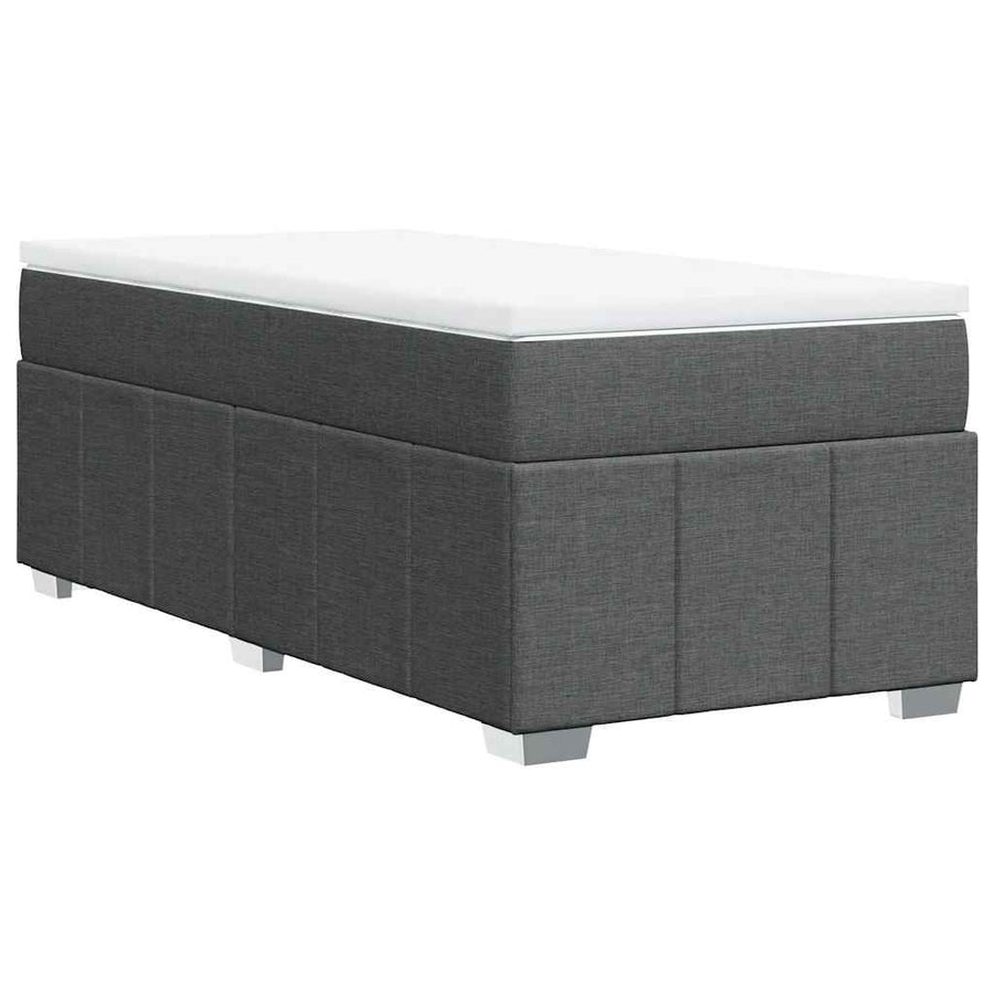 Boxspring Met Matras Stof 100 x 200 cm