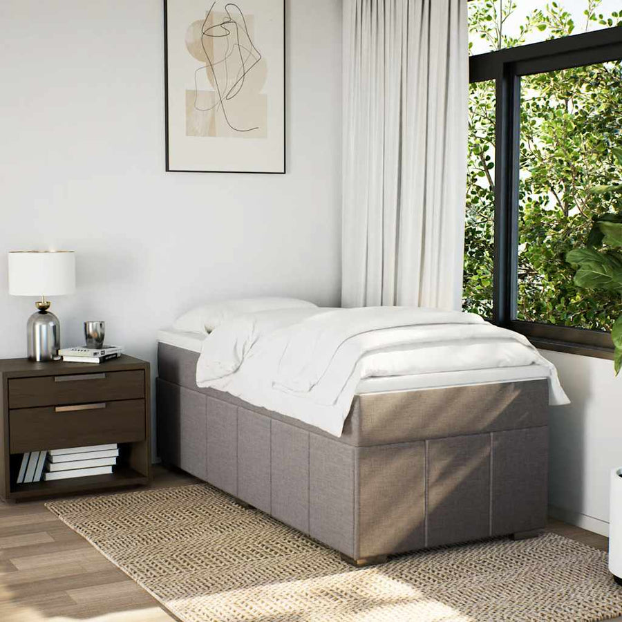 Boxspring Met Matras Stof 100 x 200 cm