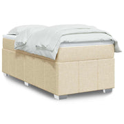 Boxspring 100x200 cm crèmekleurig