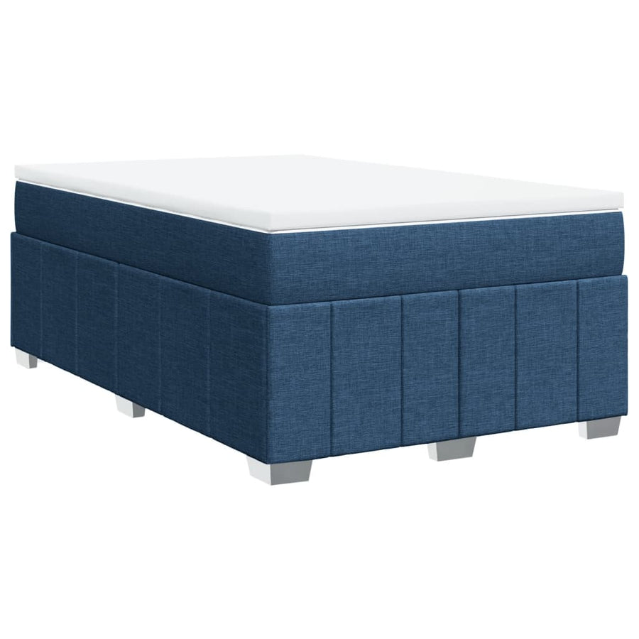 Boxspring Met Matras Stof 120 x 190 cm Blauw
