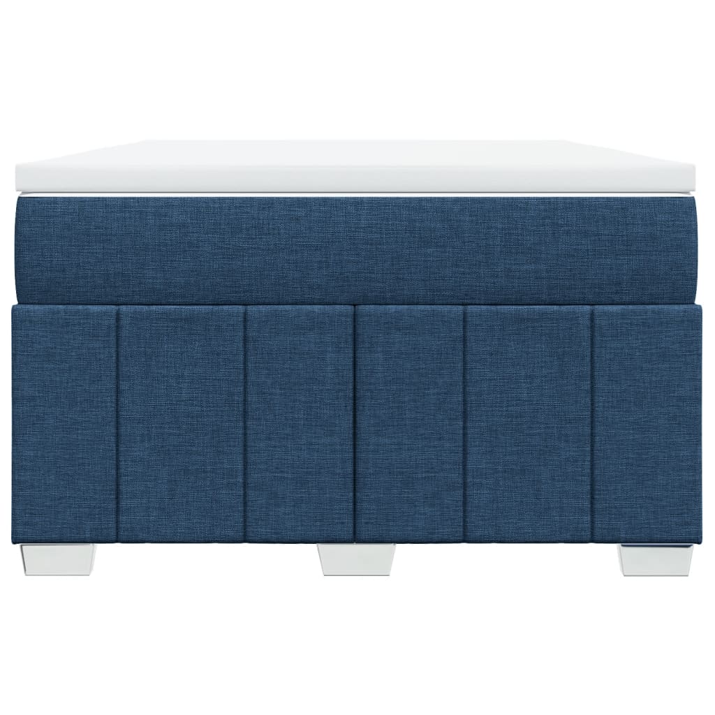Boxspring Met Matras Stof 120 x 190 cm Blauw