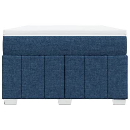 Boxspring Met Matras Stof 120 x 190 cm Blauw