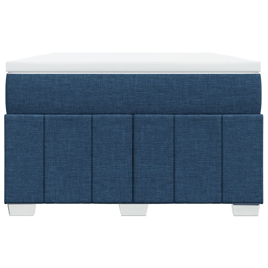 Boxspring Met Matras Stof 120 x 190 cm Blauw