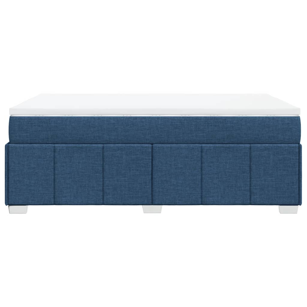 Boxspring Met Matras Stof 120 x 190 cm Blauw