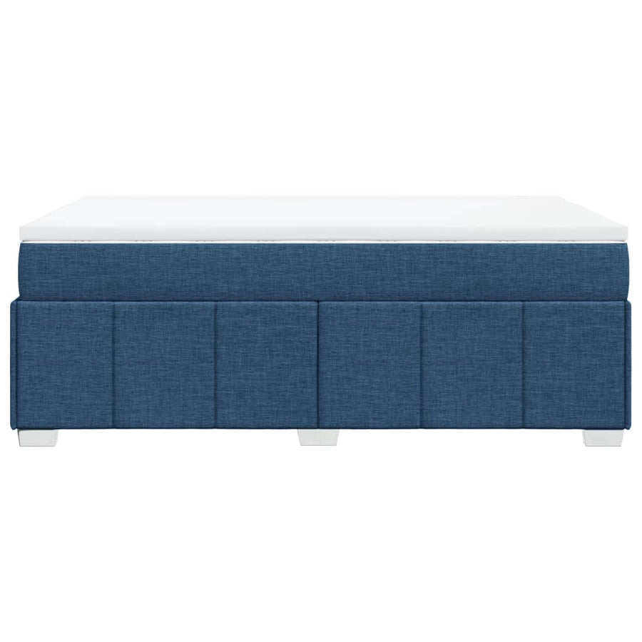 Boxspring Met Matras Stof 120 x 190 cm Blauw