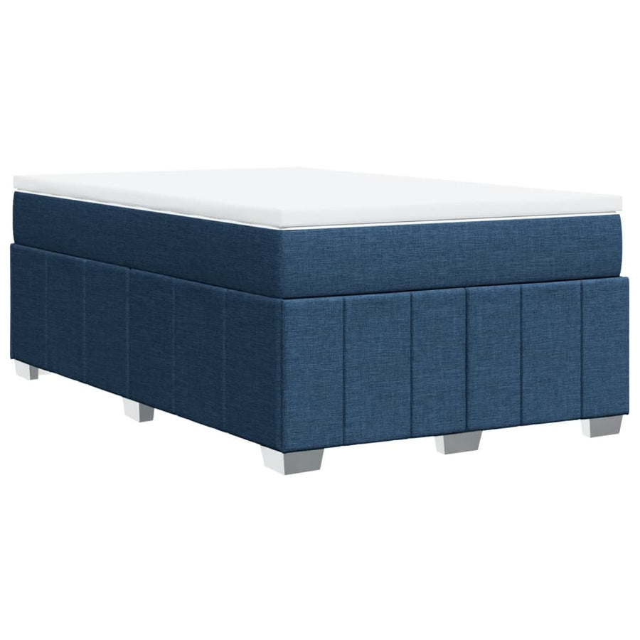 Boxspring Met Matras Stof 120 x 190 cm Blauw