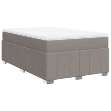 Boxspring met matras stof taupe 120x200 cm