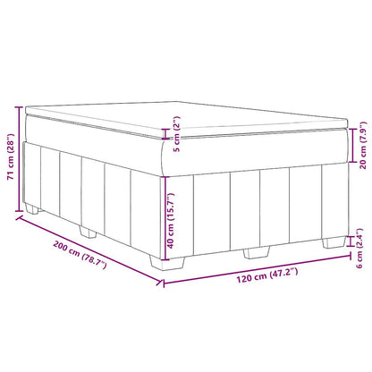 Boxspring Met Matras Stof Kleurig 120 x 200 cm