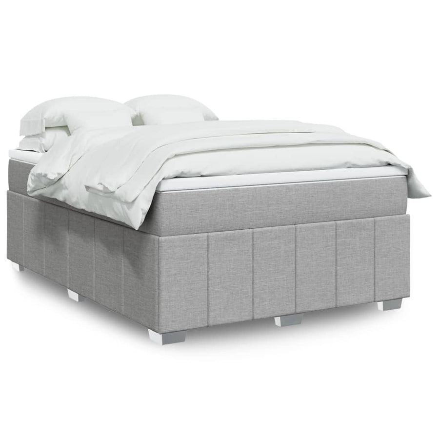 Boxspring Met Matras Stof 140 x 190 cm