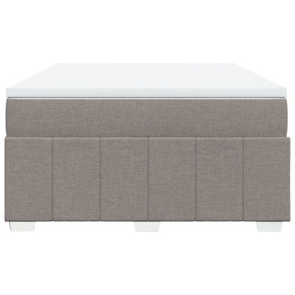 Boxspring met matras stof taupe 140x190 cm