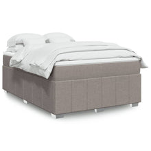 Boxspring met matras stof taupe 140x200 cm