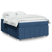 Boxspring met matras 140x200 cm blauw