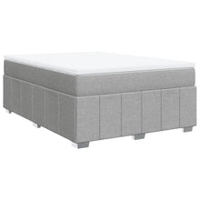 Boxspring met matras stof lichtgrijs 160x200 cm