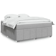 Boxspring 180x200 cm lichtgrijs met pocketveringmatras
