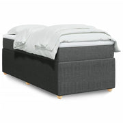 Boxspring met matras 90x190 cm donkergrijs
