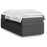 Boxspring met matras 100x200 cm donkergrijs