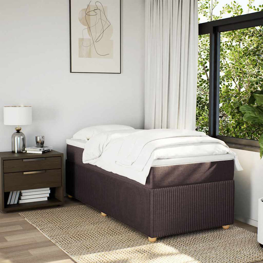 Boxspring Met Matras Stof 100 x 200 cm