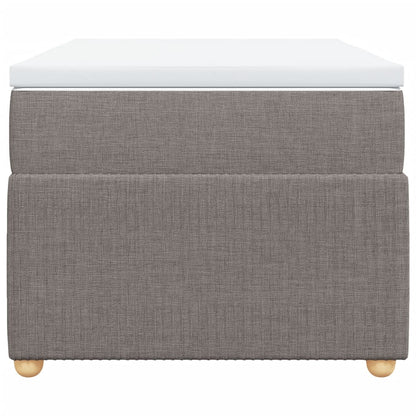 Boxspring met matras stof taupe 100x200 cm