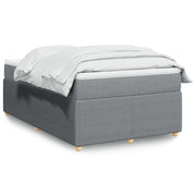 Boxspring 120x190 cm lichtgrijs met matras