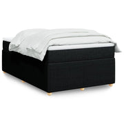 Boxspring 120x190 cm zwart met matras topper