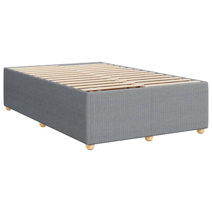 Boxspring met matras stof lichtgrijs 120x200 cm