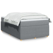 Boxspring met matras 120x200 cm lichtgrijs