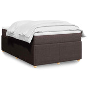 Boxspring 120x200 cm donkerbruin stof