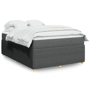 Boxspring 140x200 cm stof donkergrijs