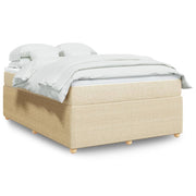 Boxspring 160x200 cm crèmekleurig met pocketveringmatras