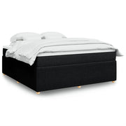 Boxspring met matras 180x200 cm zwart