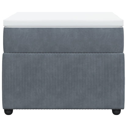 Boxspring met matras fluweel donkergrijs 80x200 cm