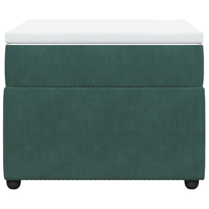 Boxspring met matras fluweel donkergroen 80x200 cm