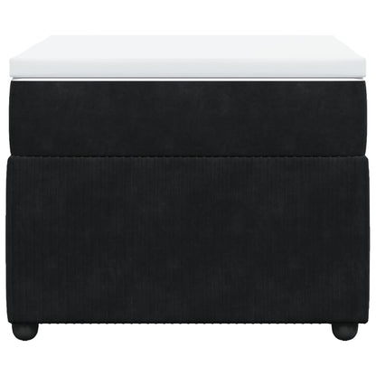 Boxspring met matras fluweel zwart 90x190 cm