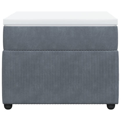 Boxspring met matras fluweel donkergrijs 90x200 cm