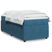 Boxspring 90x200 cm fluweel donkerblauw