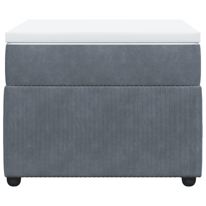 Boxspring met matras fluweel donkergrijs 100x200 cm