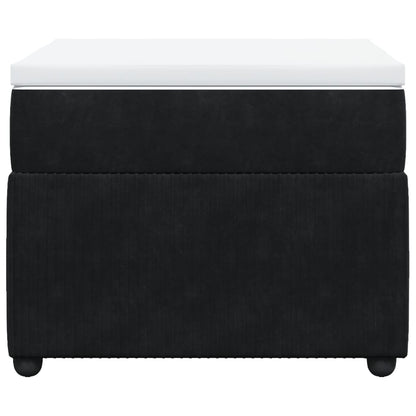 Boxspring met matras fluweel zwart 100x200 cm