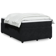 Boxspring met matras 120x200 cm zwart fluweel