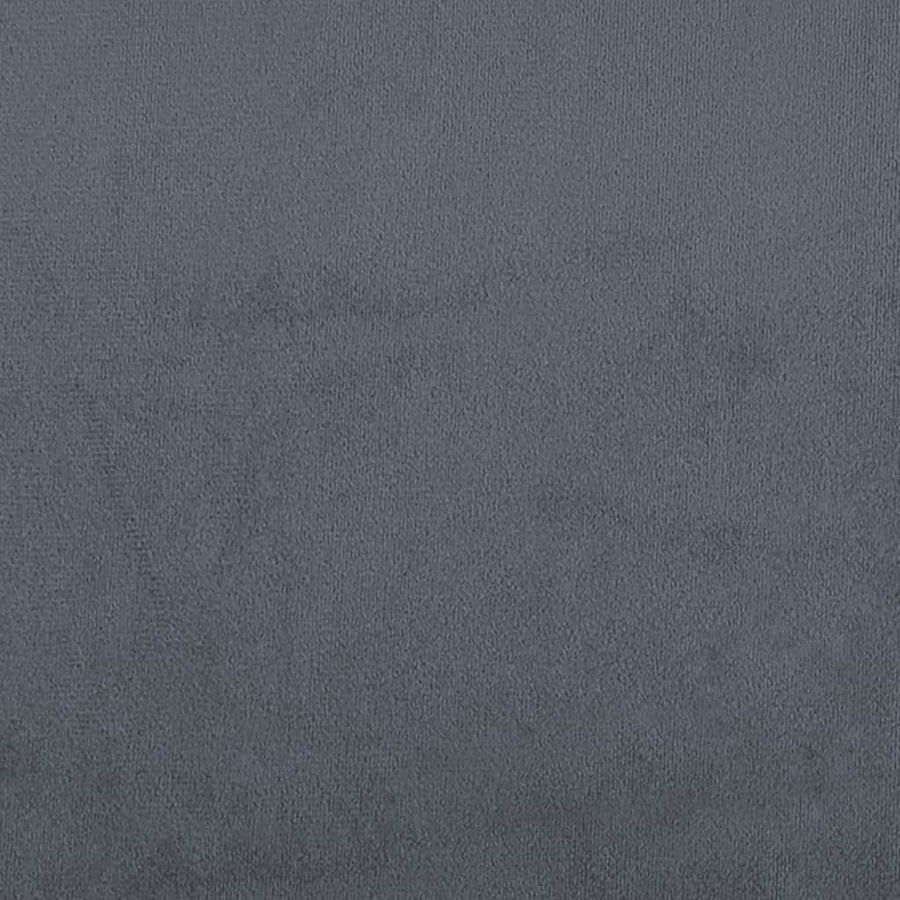 Boxspring met matras fluweel donkergrijs 140x190 cm