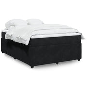 Boxspring met matras 160x200 cm zwart fluweel