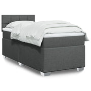 Boxspring met matras 80x200 cm donkergrijs