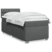 Boxspring met matras 80x200 cm donkergrijs