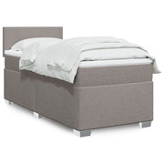 Boxspring bed 90x190 cm taupe met pocketveringmatras