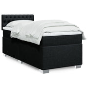 Boxspring met matras 90x200 cm zwart