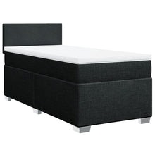 Boxspring met matras stof zwart 100x200 cm